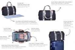 Childhome Signature Collection|Mommy Bag ®-Mommy Bag ® Sac A Langer - Signature - Toile - Noir