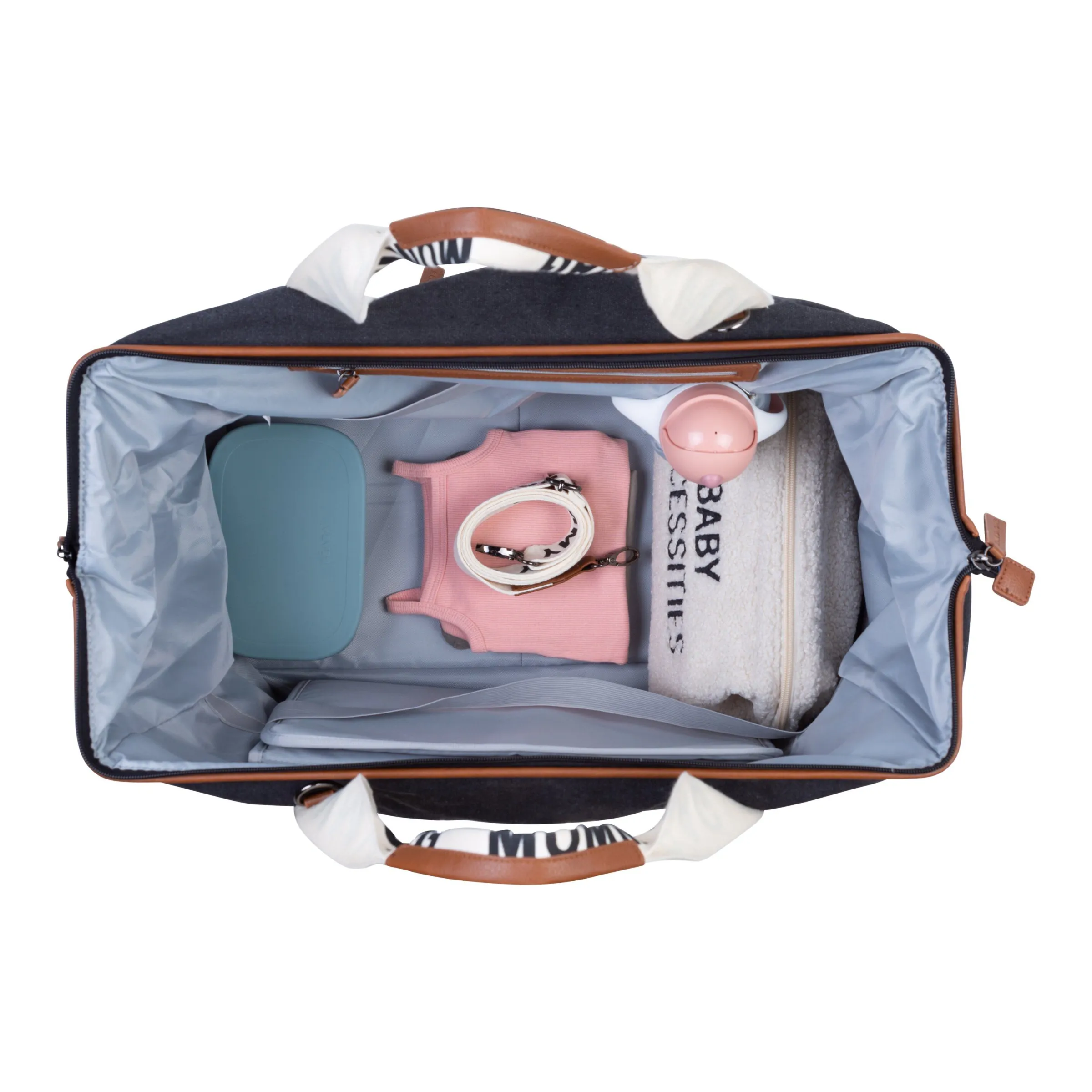 Childhome Signature Collection|Mommy Bag ®-Mommy Bag ® Sac A Langer - Signature - Toile - Noir