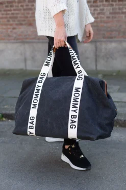 Childhome Signature Collection|Mommy Bag ®-Mommy Bag ® Sac A Langer - Signature - Toile - Noir