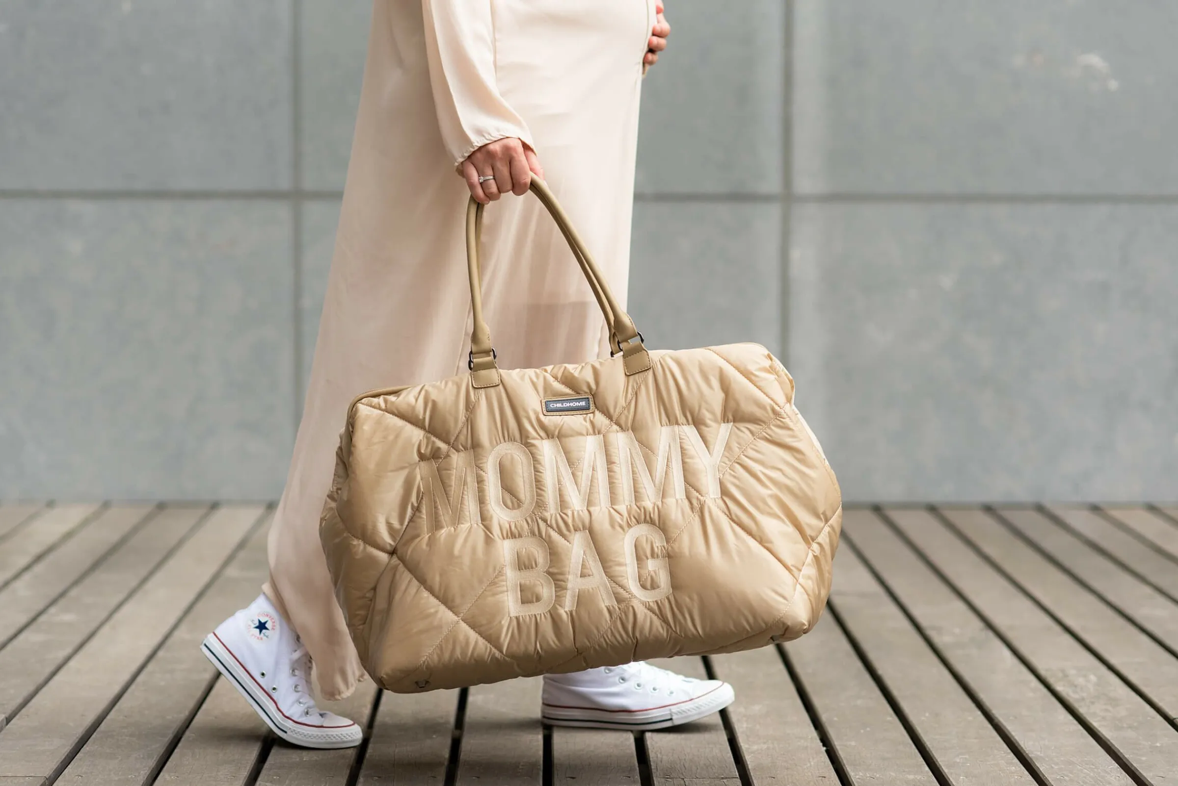 Childhome Mommy Bag ®|Mommy Bag ®-Mommy Bag ® Sac A Langer - Matelassé - Beige