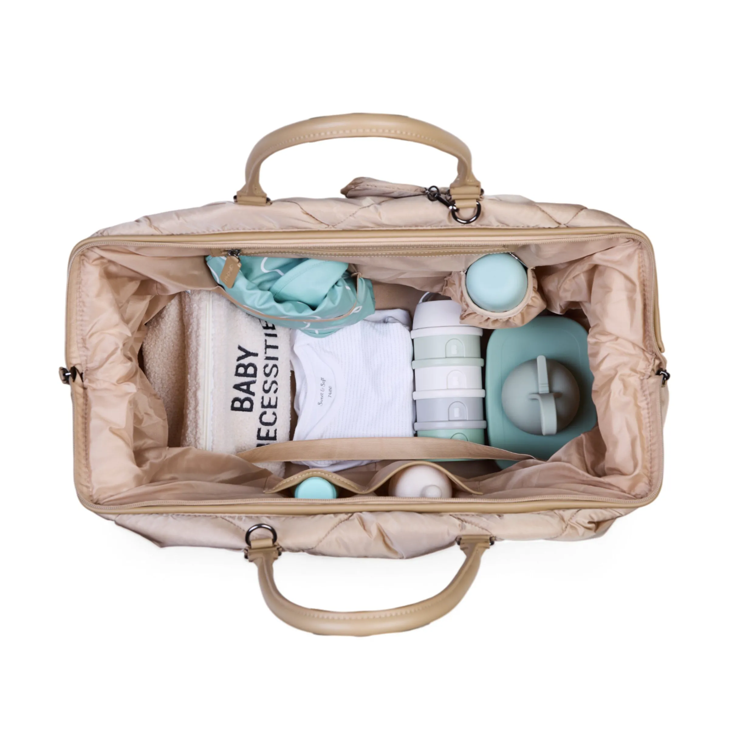 Childhome Mommy Bag ®|Mommy Bag ®-Mommy Bag ® Sac A Langer - Matelassé - Beige