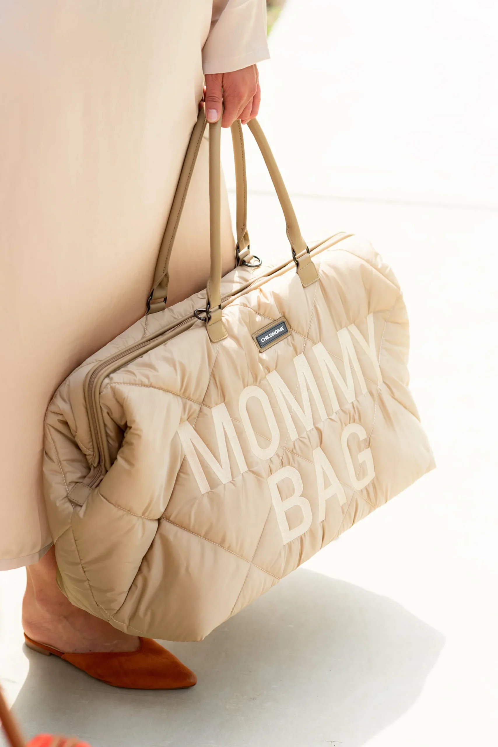 Childhome Mommy Bag ®|Mommy Bag ®-Mommy Bag ® Sac A Langer - Matelassé - Beige