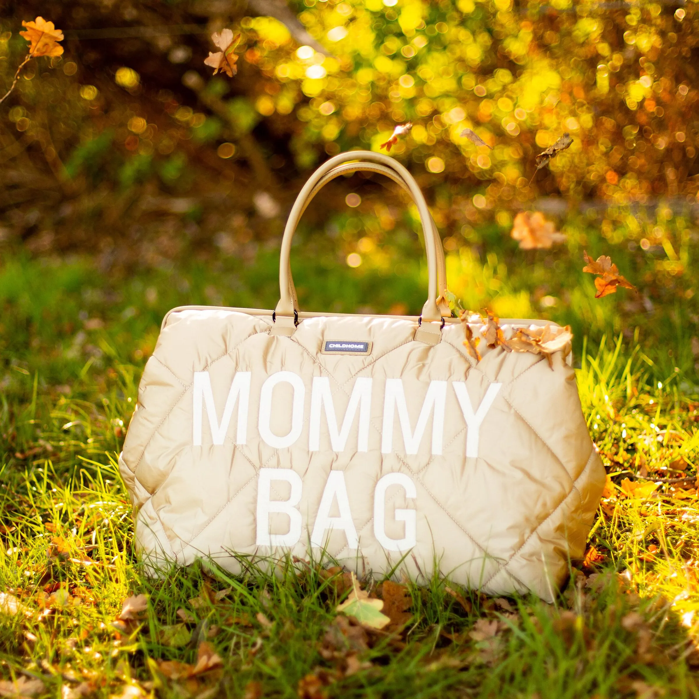 Childhome Mommy Bag ®|Mommy Bag ®-Mommy Bag ® Sac A Langer - Matelassé - Beige
