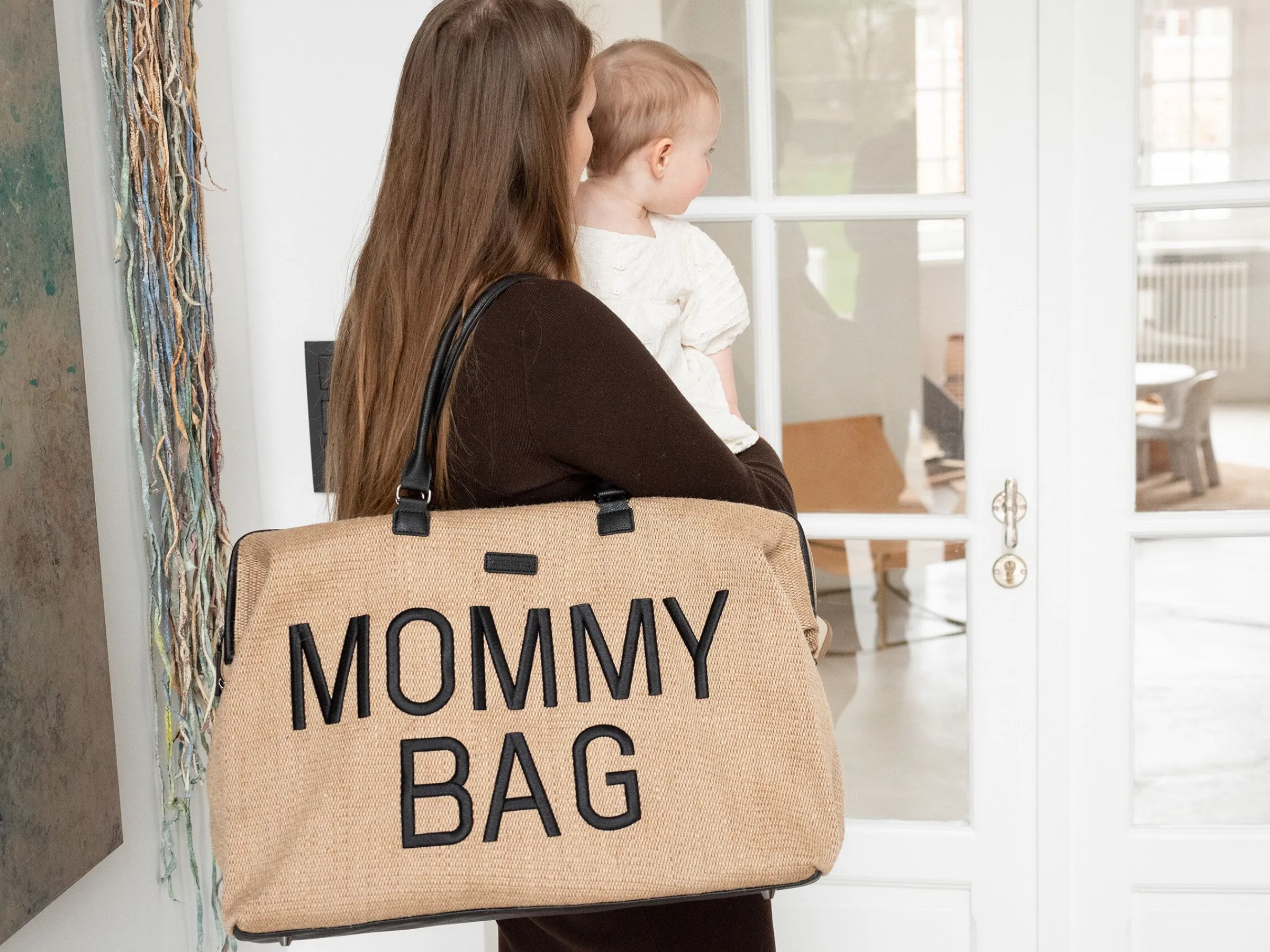 Childhome Mommy Bag ®|Mommy Bag ®-Mommy Bag ® Sac A Langer - Raffia look