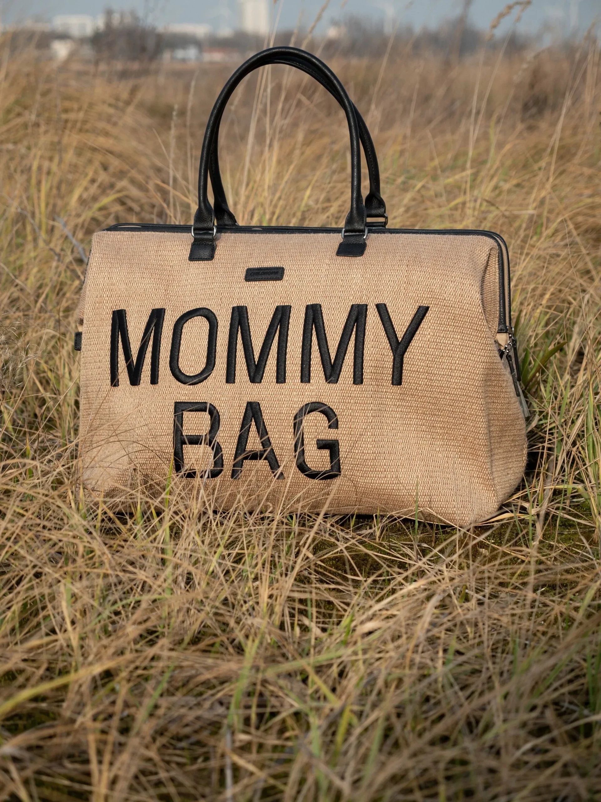 Childhome Mommy Bag ®|Mommy Bag ®-Mommy Bag ® Sac A Langer - Raffia look