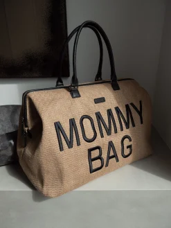 Childhome Mommy Bag ®|Mommy Bag ®-Mommy Bag ® Sac A Langer - Raffia look