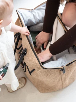 Childhome Mommy Bag ®|Mommy Bag ®-Mommy Bag ® Sac A Langer - Raffia look