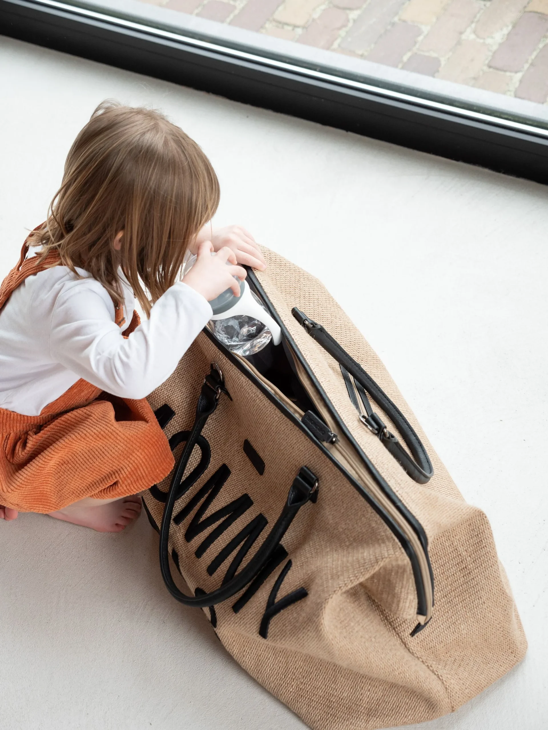 Childhome Mommy Bag ®|Mommy Bag ®-Mommy Bag ® Sac A Langer - Raffia look
