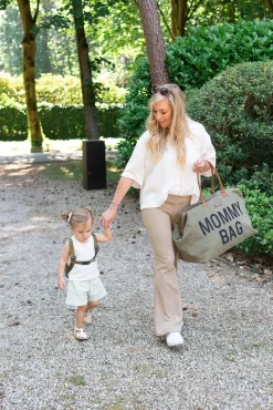 Childhome Mommy Bag ®|Mommy Bag ®-Mommy Bag ® Sac A Langer - Toile - Kaki