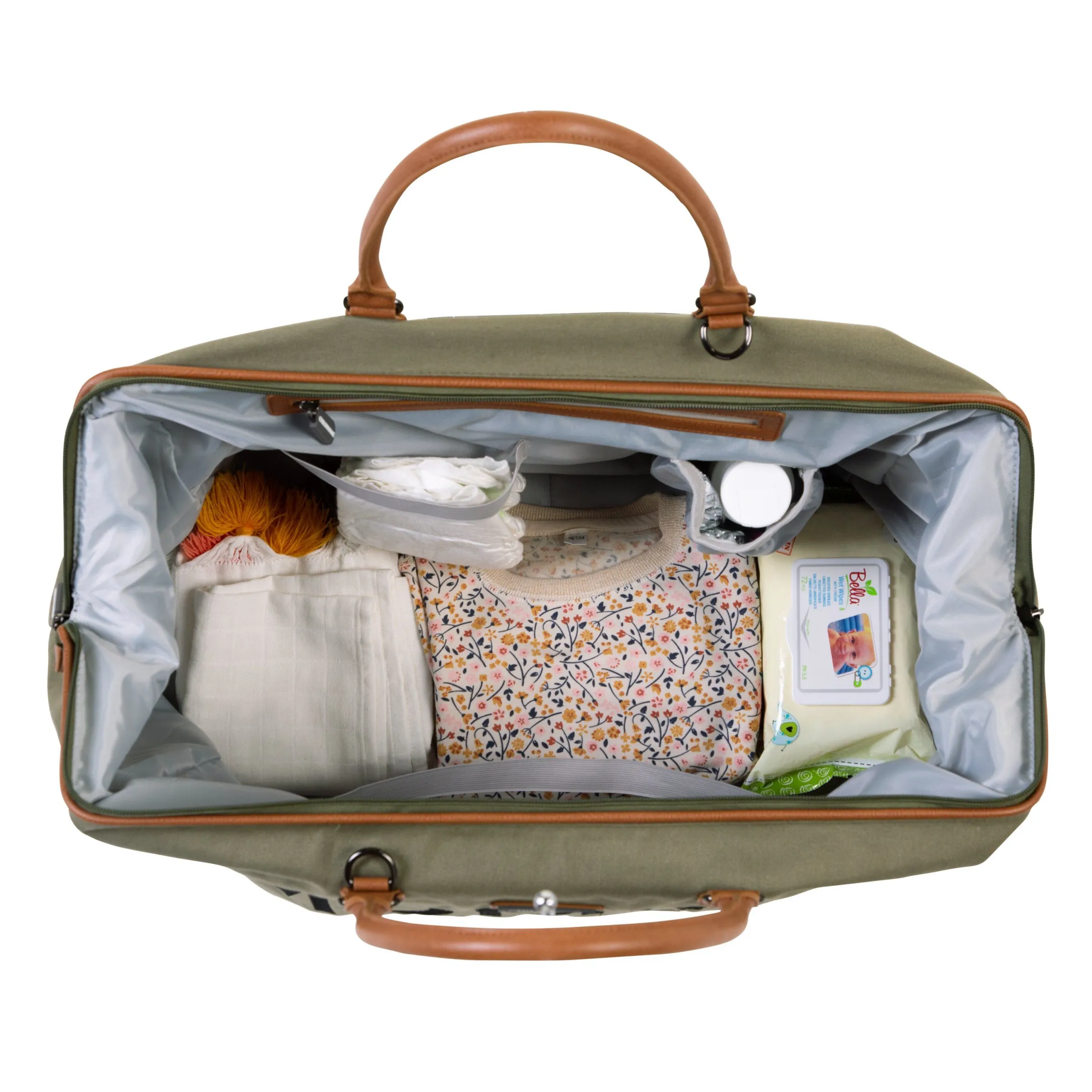 Childhome Mommy Bag ®|Mommy Bag ®-Mommy Bag ® Sac A Langer - Toile - Kaki