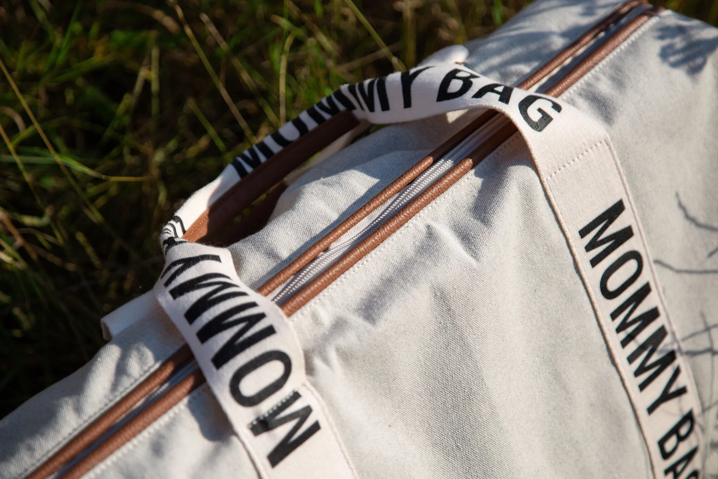 Childhome Signature Collection|Mommy Bag ®-Mommy Bag ® Sac A Langer – Signature - Toile - Ecru