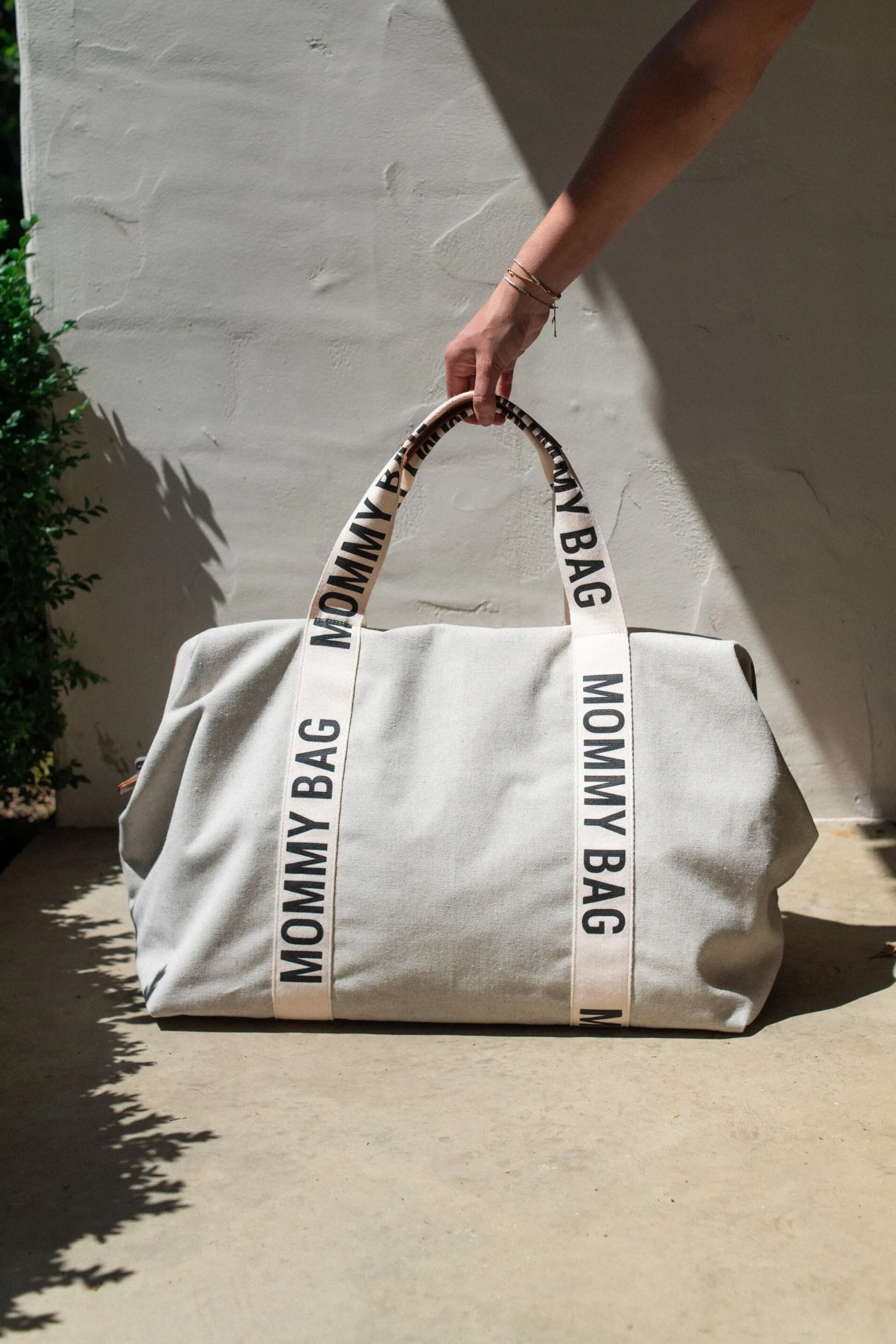 Childhome Signature Collection|Mommy Bag ®-Mommy Bag ® Sac A Langer – Signature - Toile - Ecru