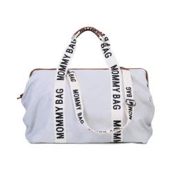 Childhome Signature Collection|Mommy Bag ®-Mommy Bag ® Sac A Langer – Signature - Toile - Ecru