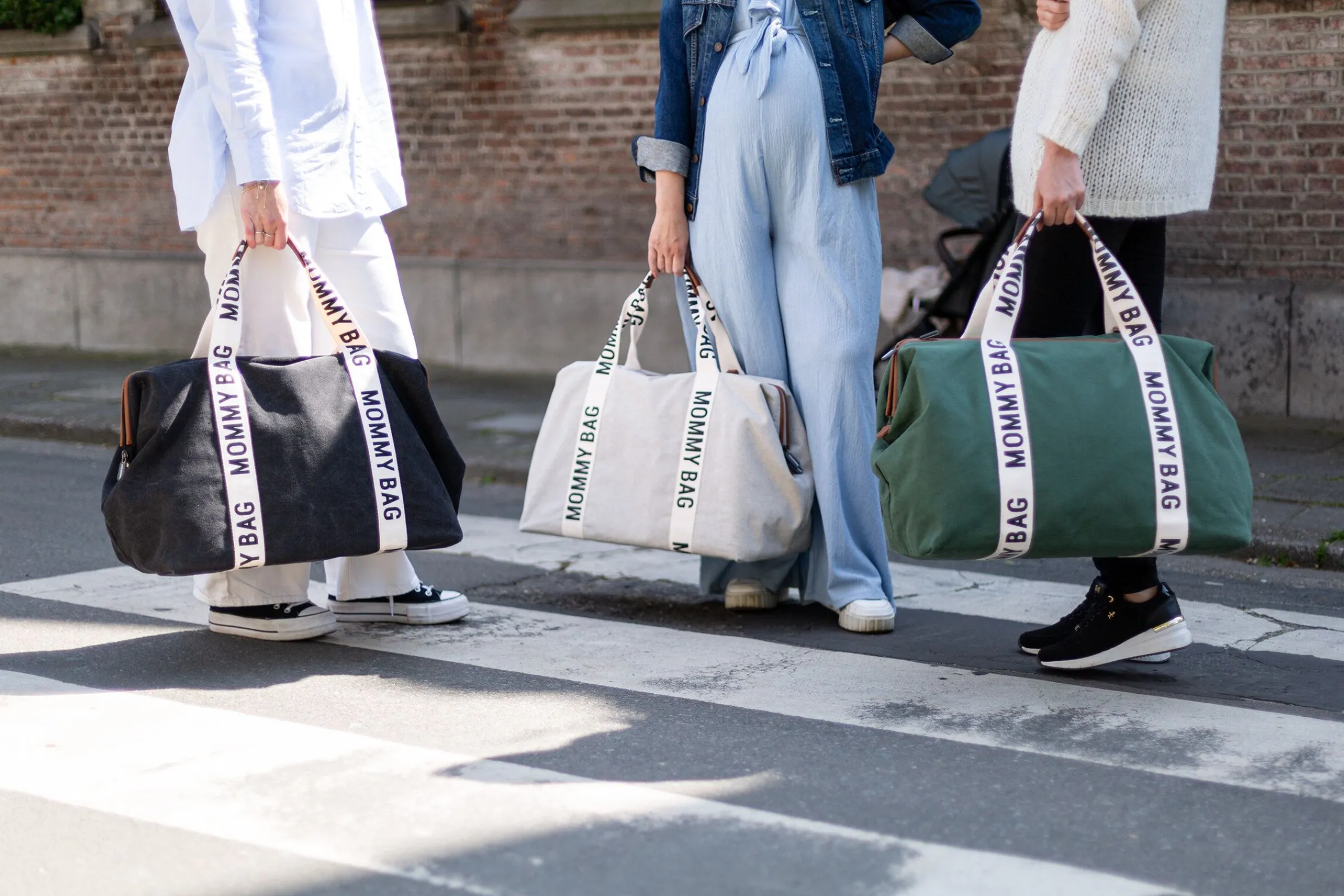 Childhome Signature Collection|Mommy Bag ®-Mommy Bag ® Sac A Langer – Signature - Toile - Ecru