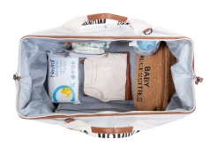Childhome Signature Collection|Mommy Bag ®-Mommy Bag ® Sac A Langer – Signature - Toile - Ecru