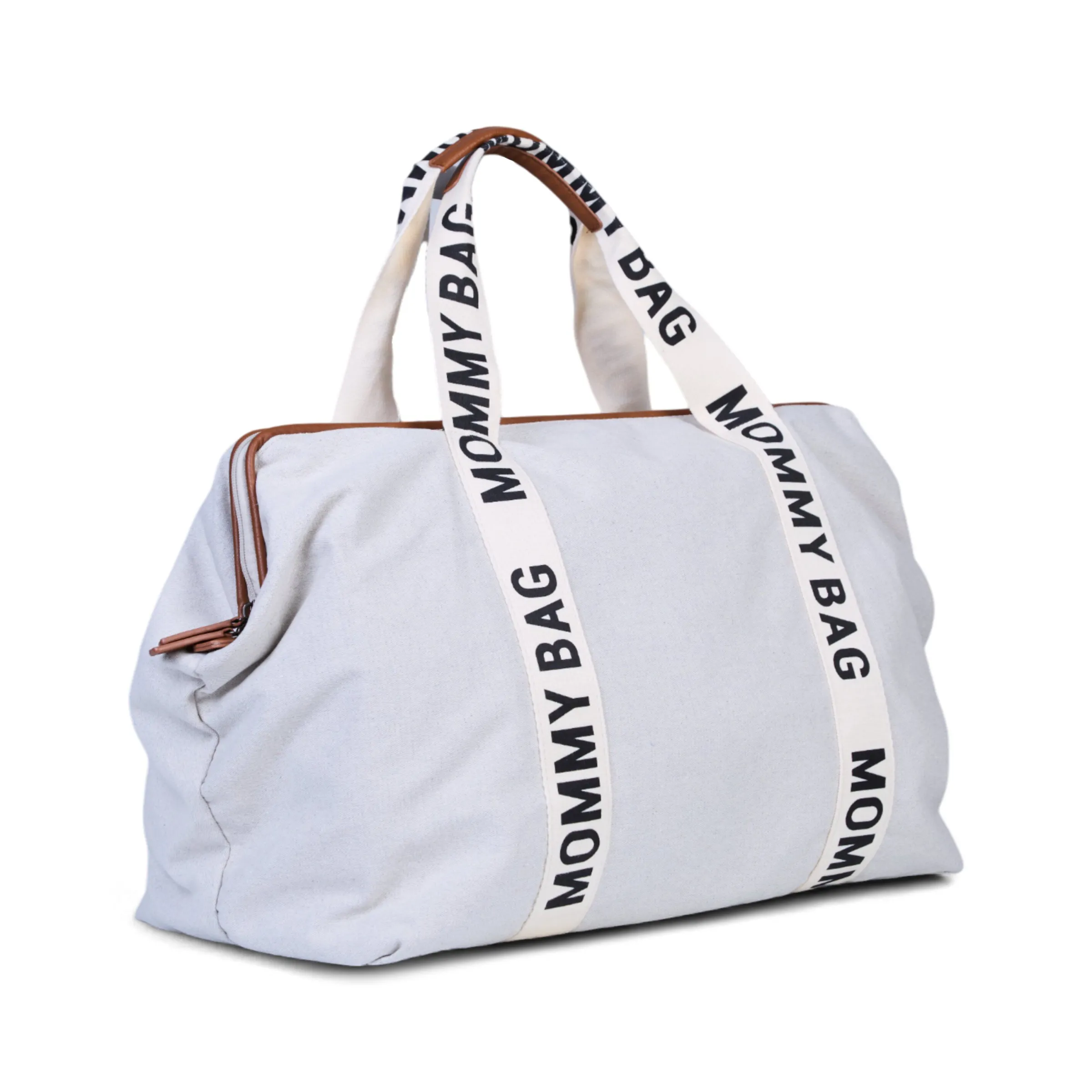 Childhome Signature Collection|Mommy Bag ®-Mommy Bag ® Sac A Langer – Signature - Toile - Ecru