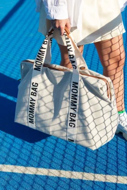 Childhome Signature Collection|Mommy Bag ®-Mommy Bag ® Sac A Langer – Signature - Toile - Ecru