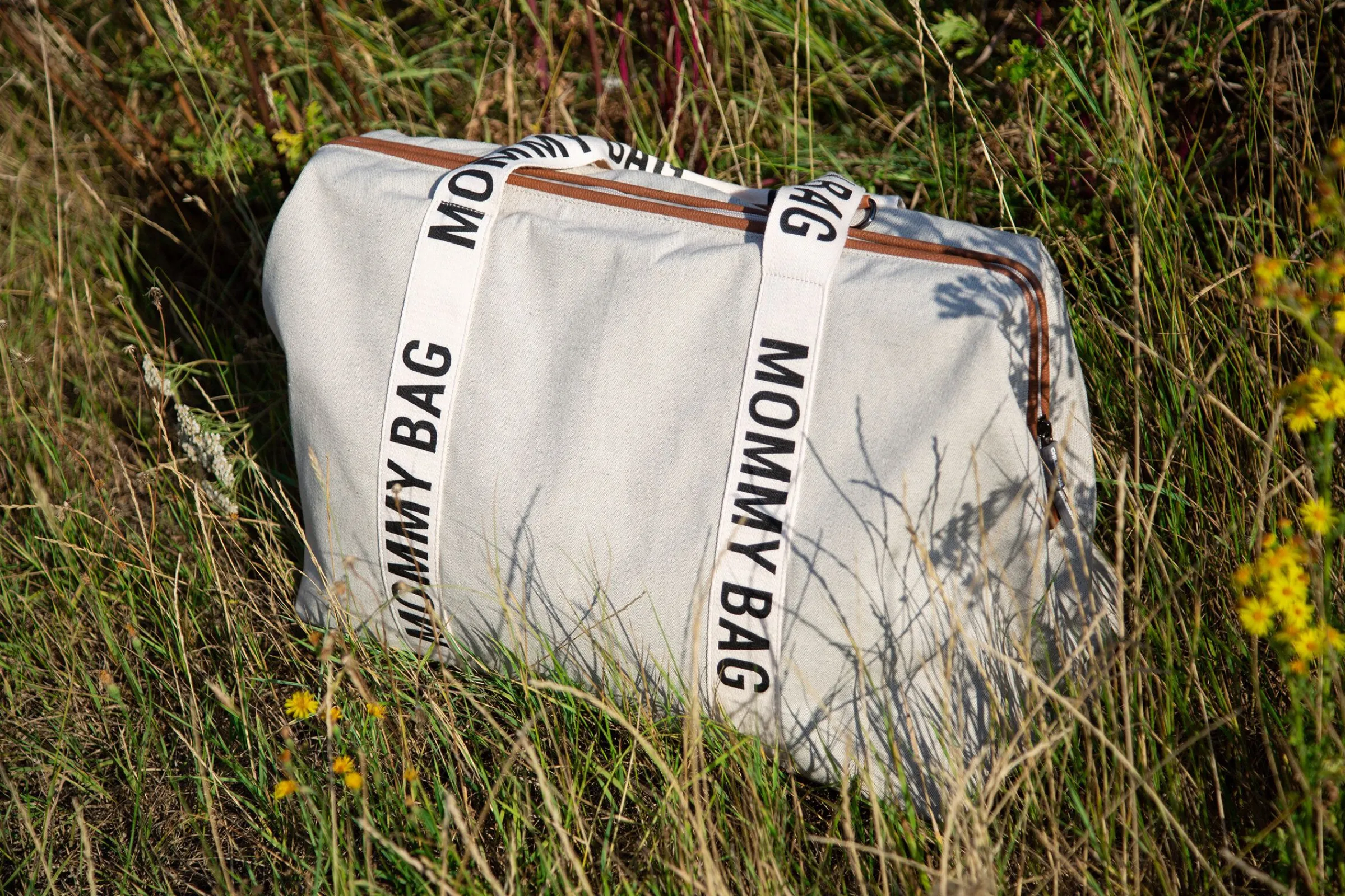 Childhome Signature Collection|Mommy Bag ®-Mommy Bag ® Sac A Langer – Signature - Toile - Ecru