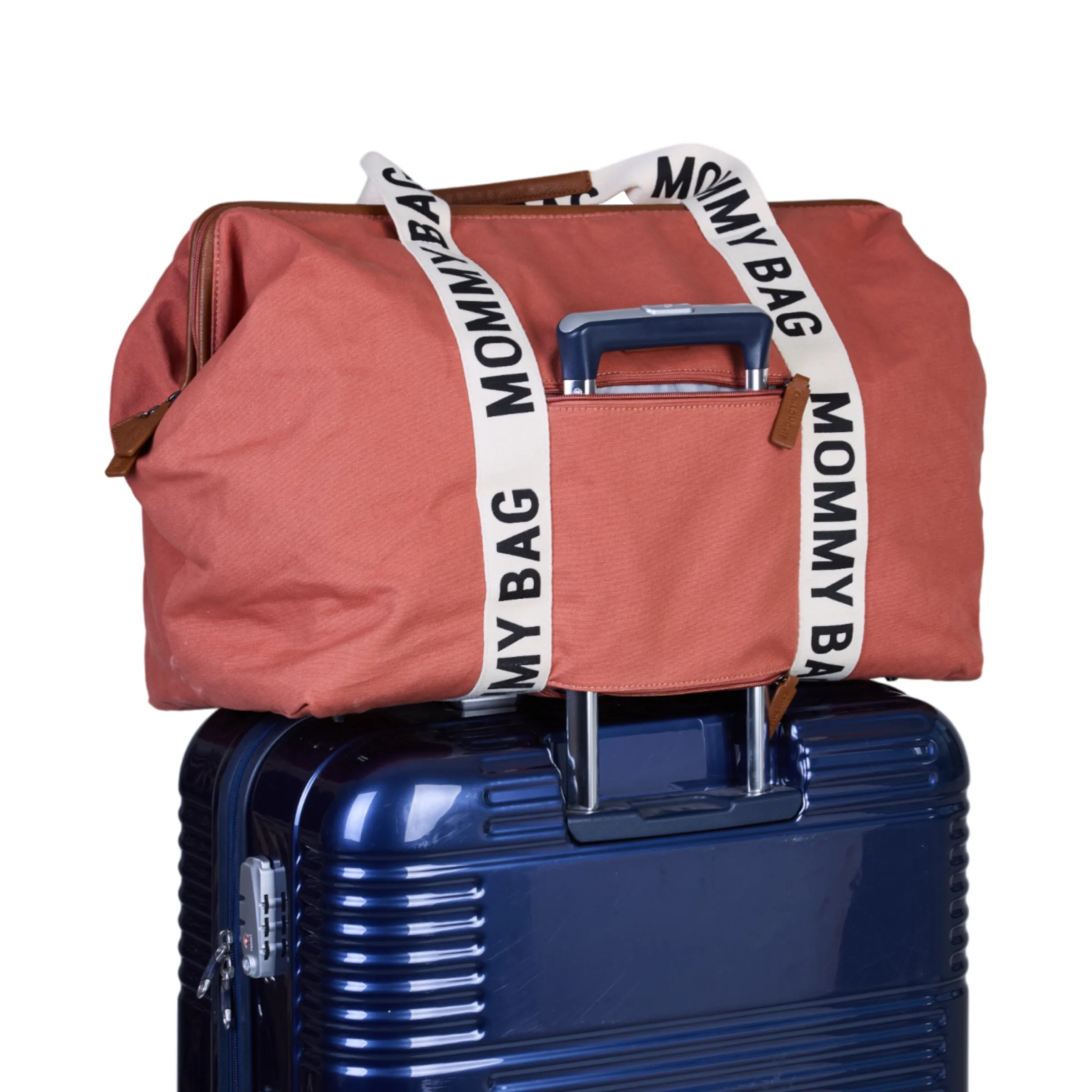 Childhome Signature Collection|Mommy Bag ®-Mommy Bag ® Sac A Langer – Signature - Toile - Terracotta