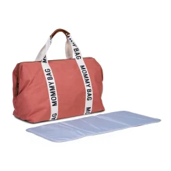 Childhome Signature Collection|Mommy Bag ®-Mommy Bag ® Sac A Langer – Signature - Toile - Terracotta
