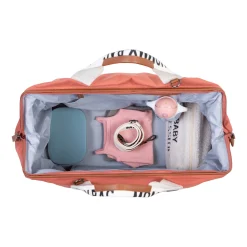 Childhome Signature Collection|Mommy Bag ®-Mommy Bag ® Sac A Langer – Signature - Toile - Terracotta