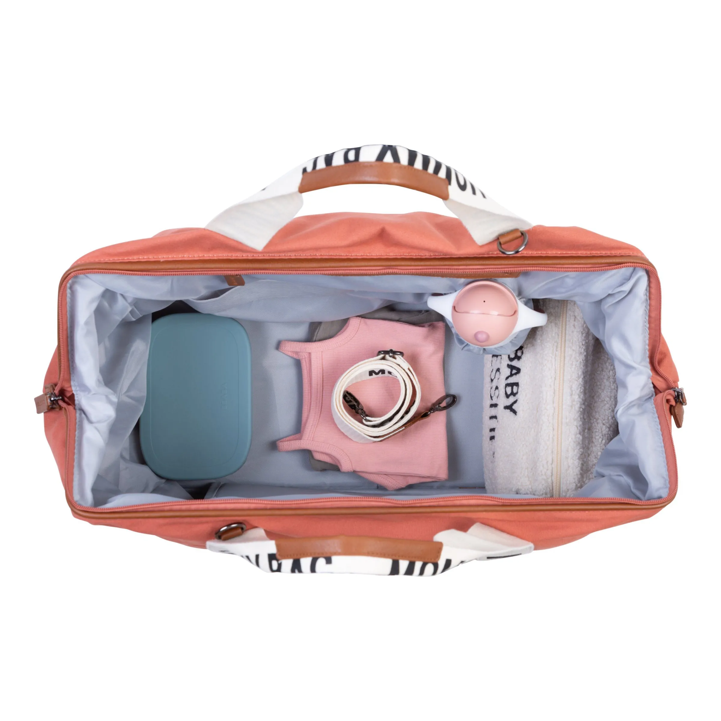 Childhome Signature Collection|Mommy Bag ®-Mommy Bag ® Sac A Langer – Signature - Toile - Terracotta