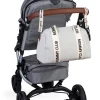 Childhome Signature Collection|Mommy Club-Mommy Club Sac à Langer - Signature - Canvas - Off White