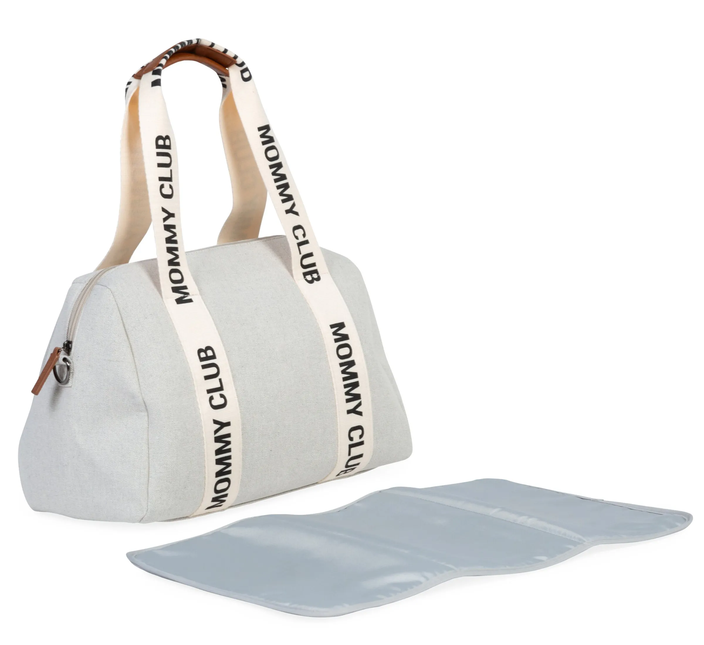 Childhome Signature Collection|Mommy Club-Mommy Club Sac à Langer - Signature - Canvas - Off White