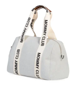 Childhome Signature Collection|Mommy Club-Mommy Club Sac à Langer - Signature - Canvas - Off White