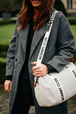 Childhome Signature Collection|Mommy Club-Mommy Club Sac à Langer - Signature - Canvas - Off White