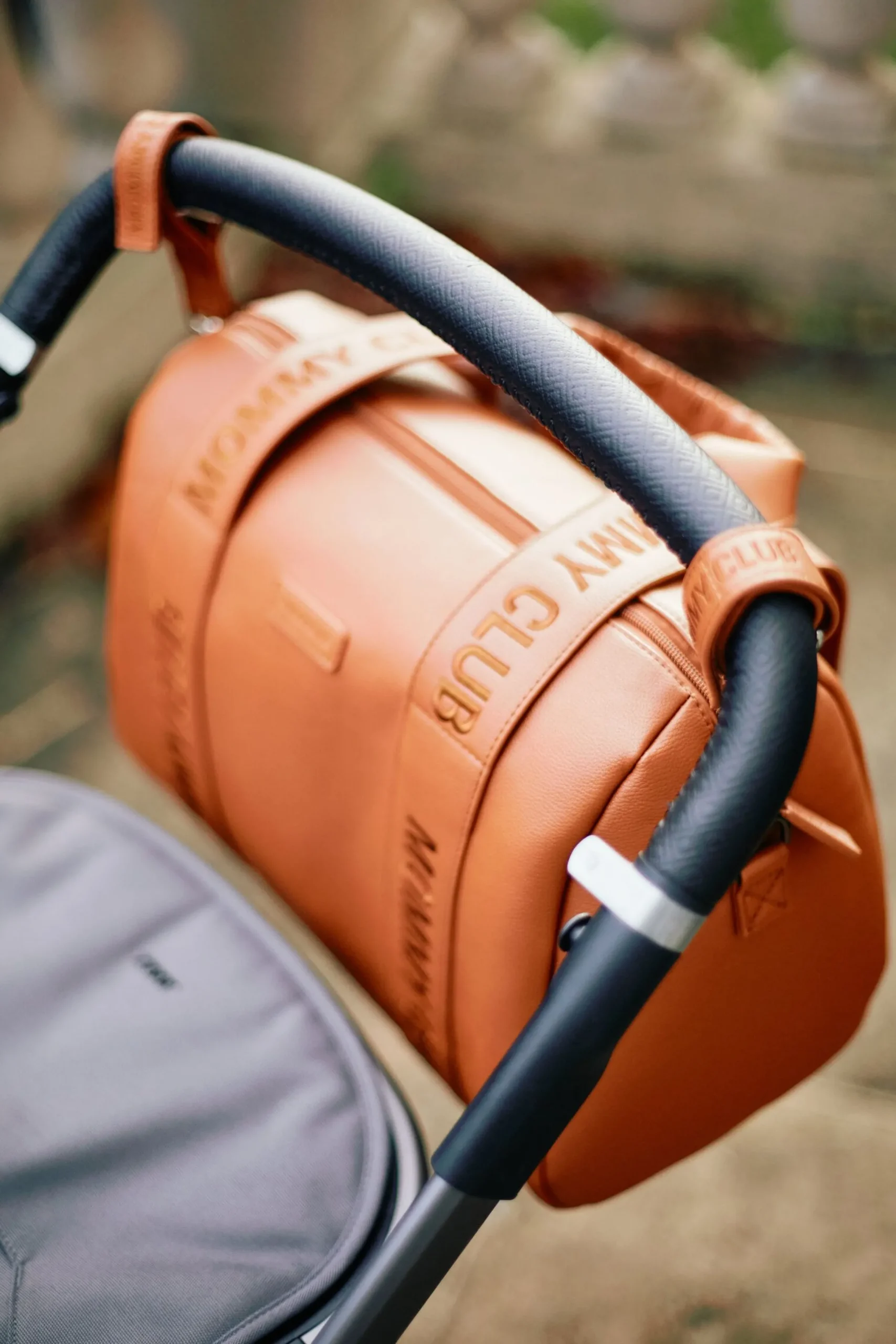 Childhome Signature Collection|Mommy Club-Mommy Club Sac à Langer - Signature - Cuir Vegan - Brun
