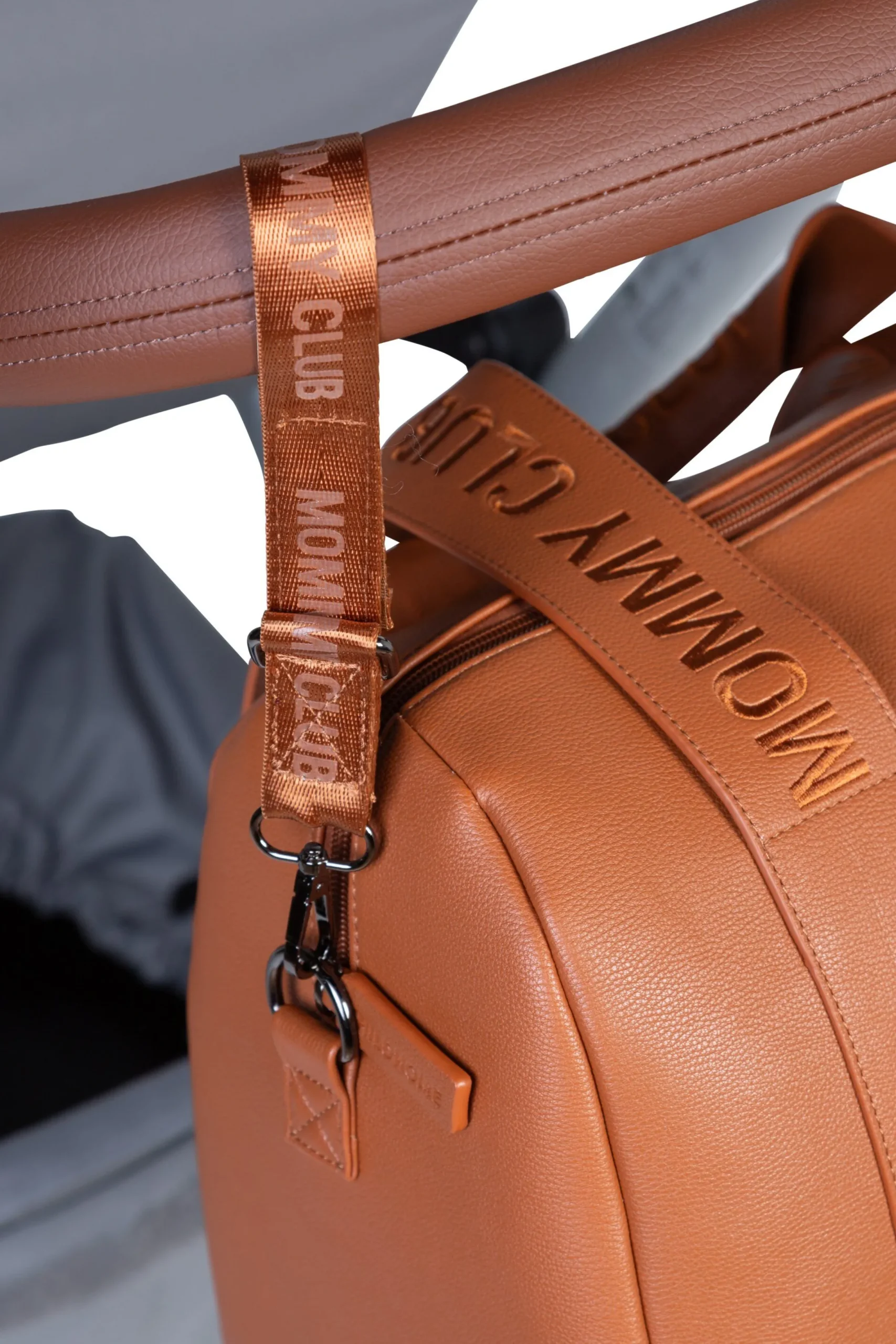 Childhome Signature Collection|Mommy Club-Mommy Club Sac à Langer - Signature - Cuir Vegan - Brun