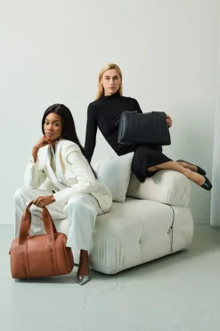 Childhome Signature Collection|Mommy Club-Mommy Club Sac à Langer - Signature - Cuir Vegan - Brun