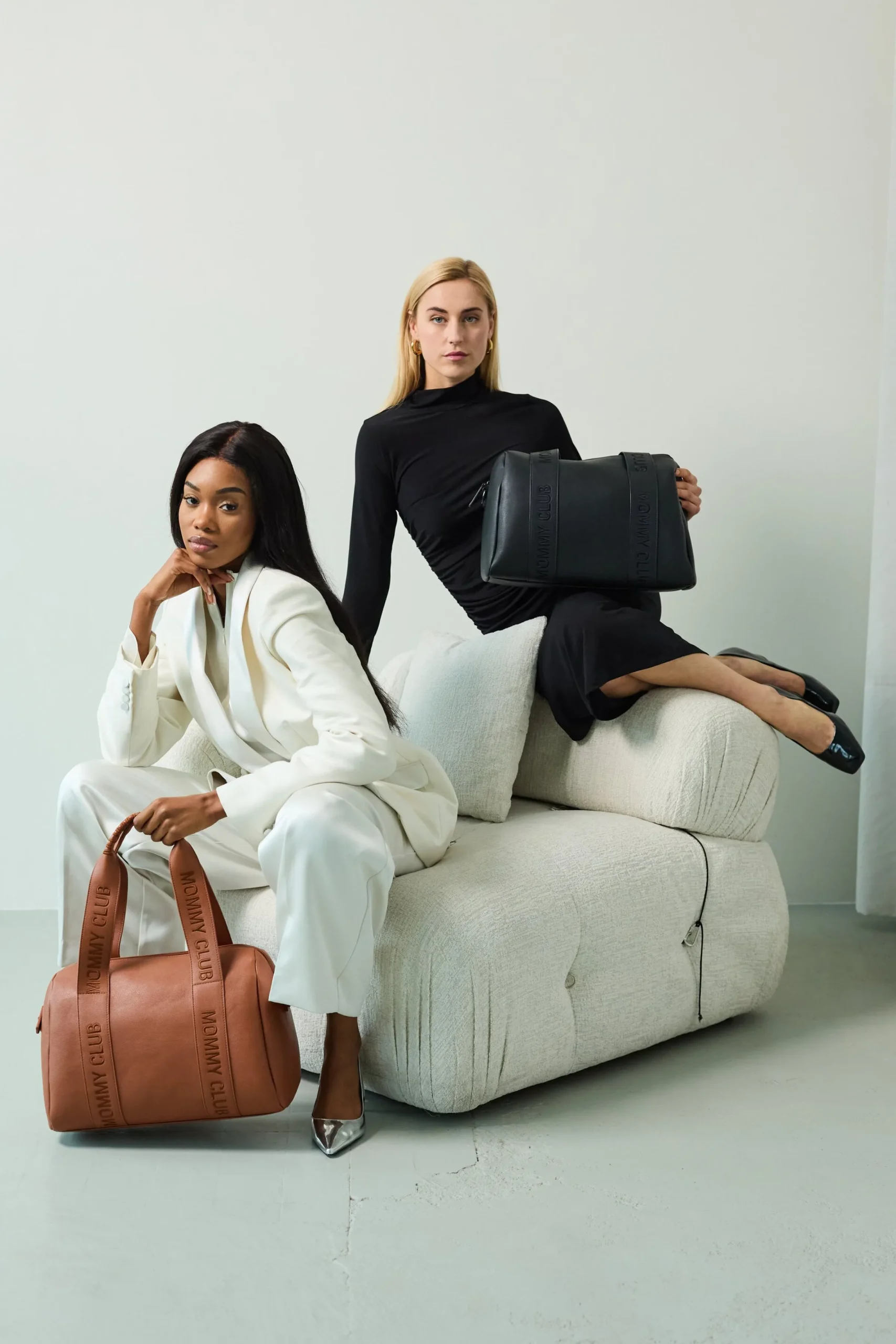 Childhome Signature Collection|Mommy Club-Mommy Club Sac à Langer - Signature - Cuir Vegan - Brun
