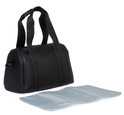 Childhome Signature Collection|Mommy Club-Mommy Club Sac à Langer - Signature - Simili - Noir