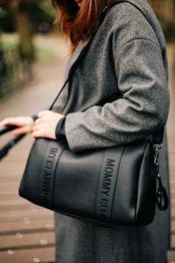 Childhome Signature Collection|Mommy Club-Mommy Club Sac à Langer - Signature - Simili - Noir