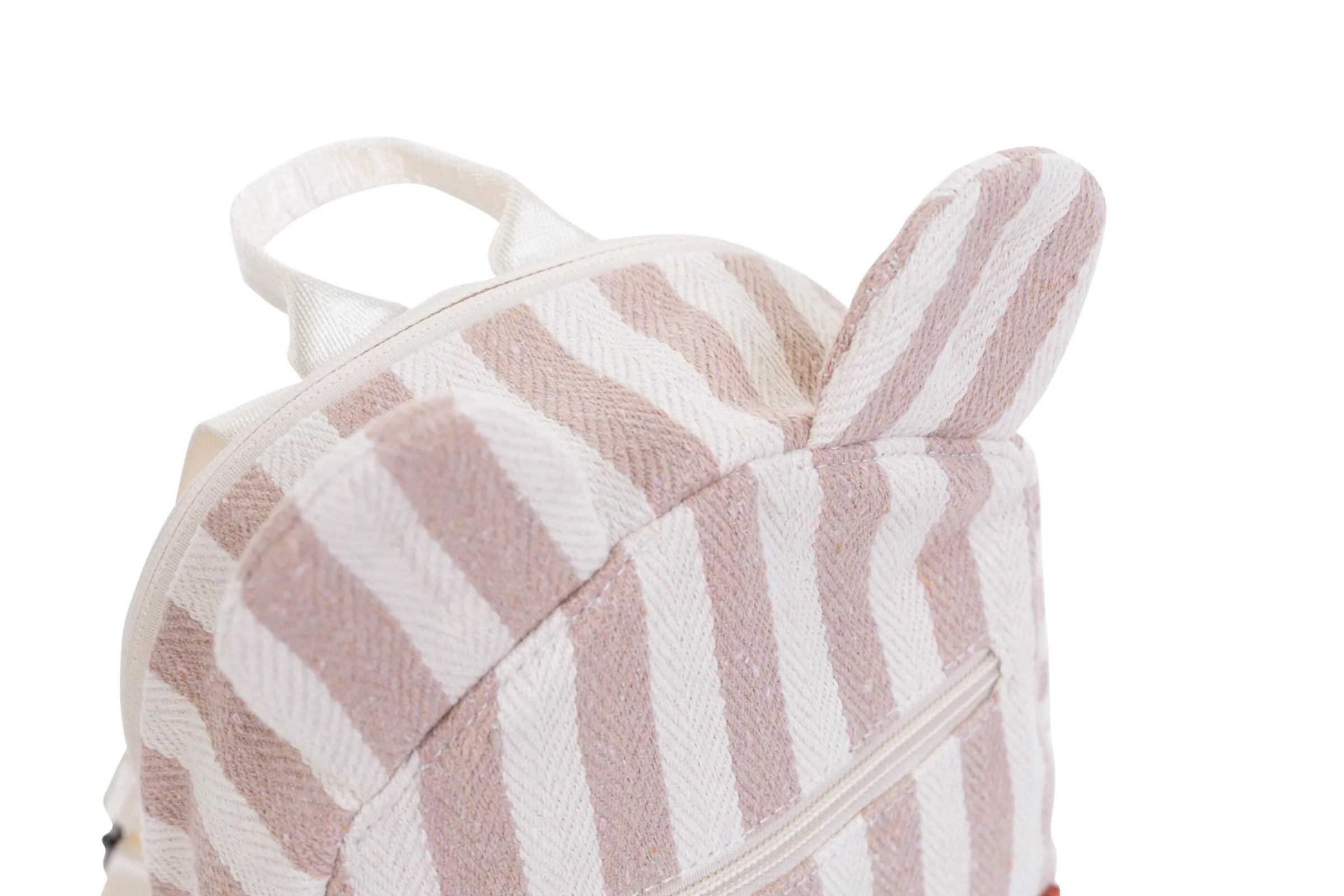 Childhome Kids Bags|Kids Bags-My First Bag Sac a dos Enfant - Rayures - Nude/Terracotta