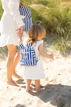 Childhome Kids Bags|Kids Bags-My First Bag Sac a dos Enfant - Rayures - Bleu Electrique