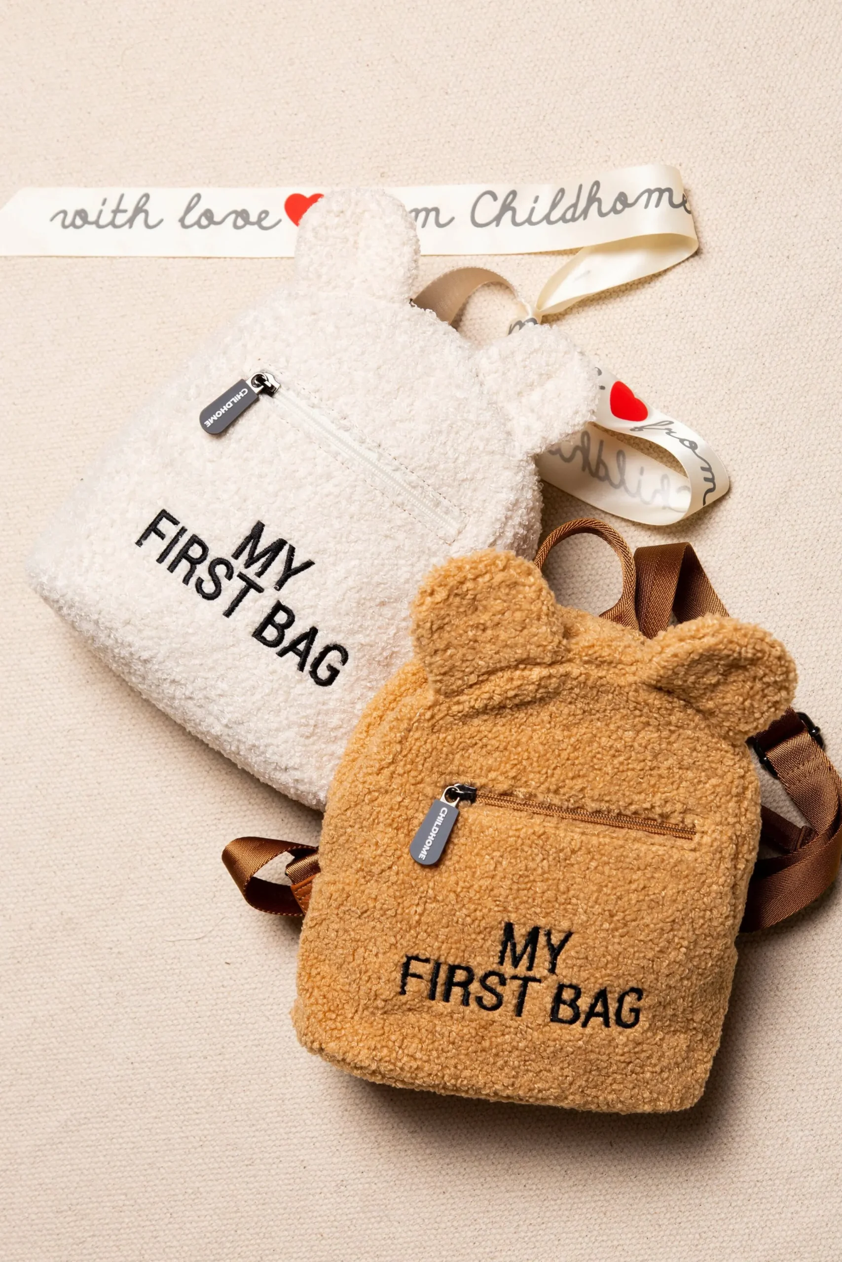 Childhome Kids Bags|Kids Bags-My First Bag Sac A Dos Pour Enfants - Teddy Ecru
