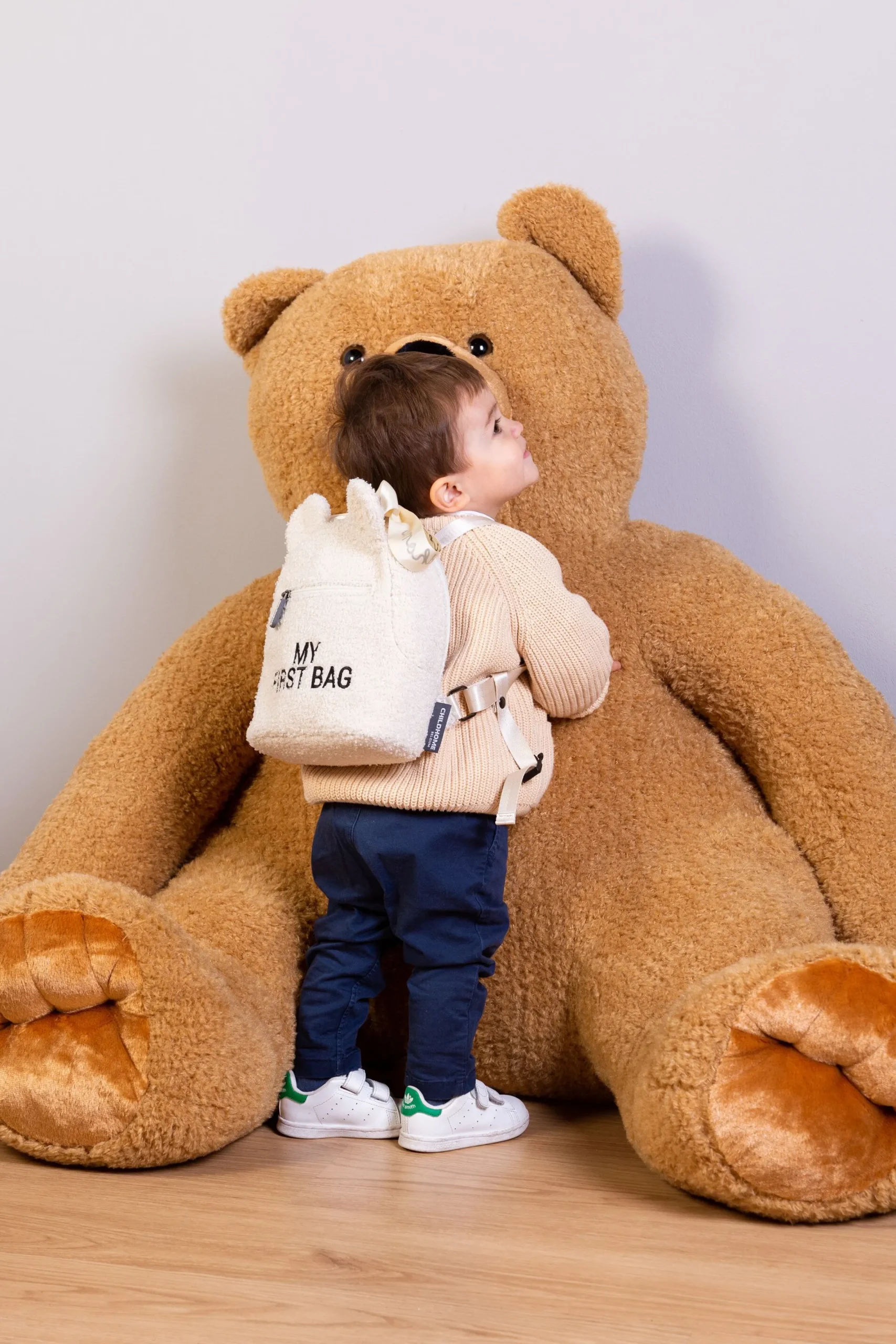 Childhome Kids Bags|Kids Bags-My First Bag Sac A Dos Pour Enfants - Teddy Ecru