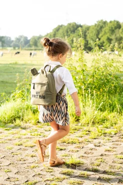 Childhome Kids Bags|Kids Bags-My First Bag Sac A Dos Pour Enfants - Toile - Kaki