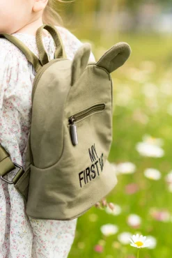 Childhome Kids Bags|Kids Bags-My First Bag Sac A Dos Pour Enfants - Toile - Kaki