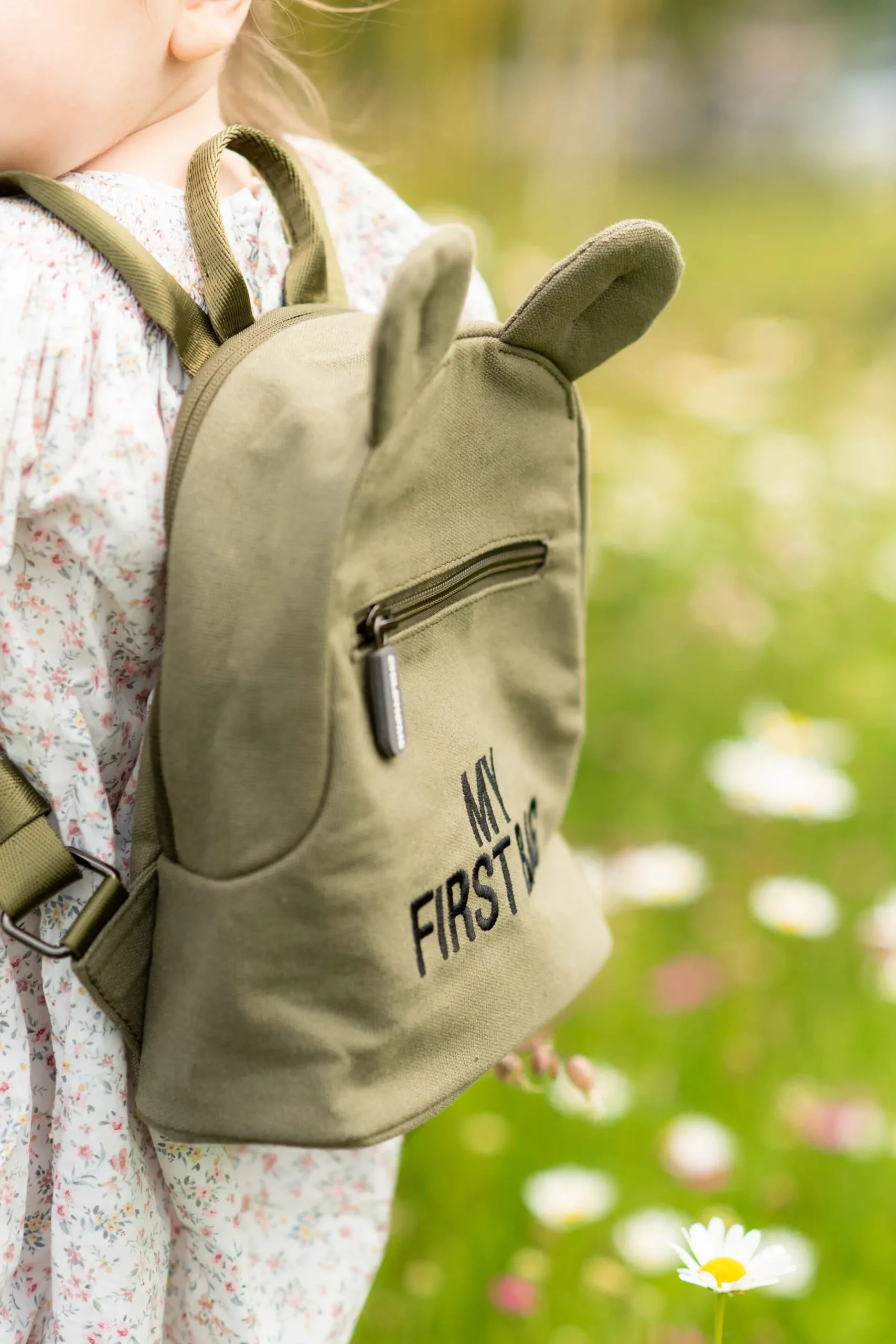 Childhome Kids Bags|Kids Bags-My First Bag Sac A Dos Pour Enfants - Toile - Kaki