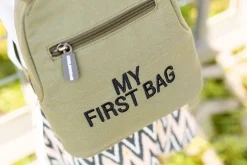 Childhome Kids Bags|Kids Bags-My First Bag Sac A Dos Pour Enfants - Toile - Kaki