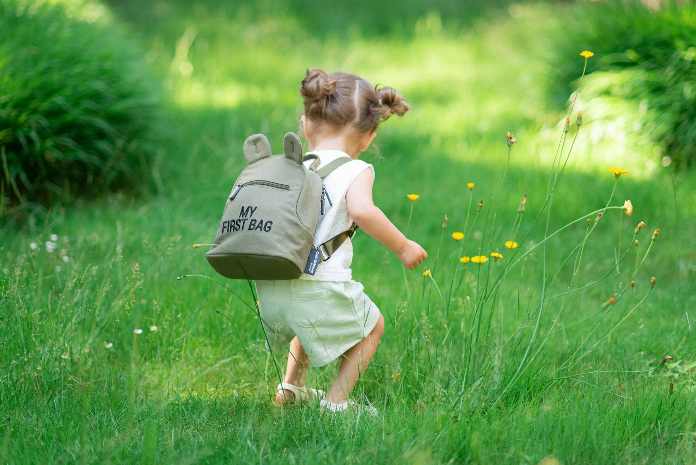 Childhome Kids Bags|Kids Bags-My First Bag Sac A Dos Pour Enfants - Toile - Kaki