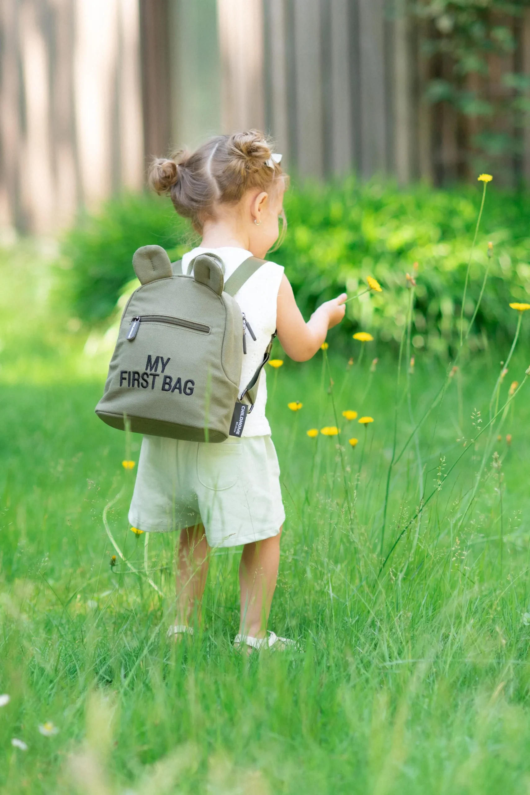 Childhome Kids Bags|Kids Bags-My First Bag Sac A Dos Pour Enfants - Toile - Kaki