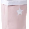 Childhome Paniers De Rangement-Panier De Rangement - 32x32x60 Cm - Toile - Rose Tendre Blan