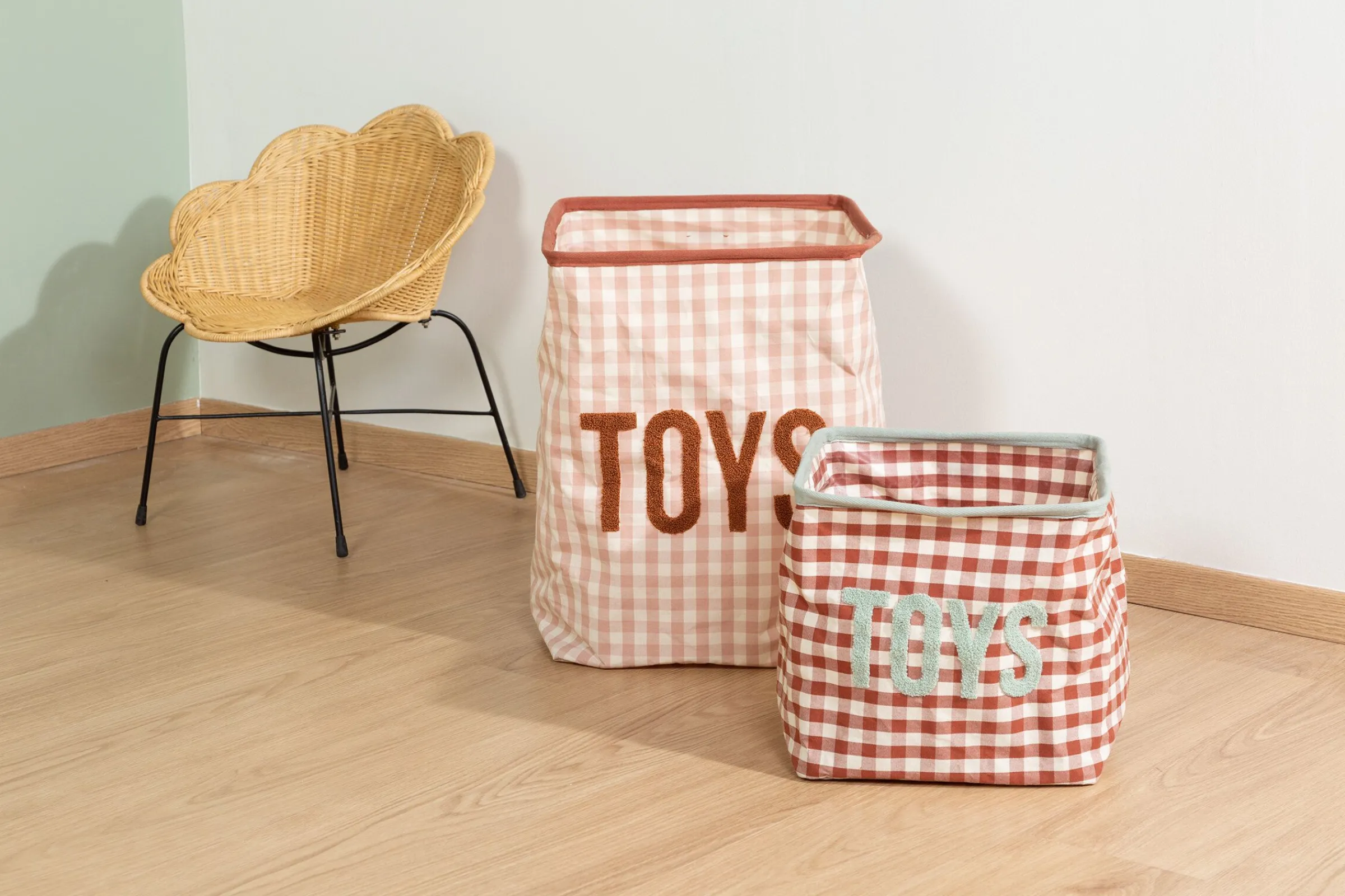 Childhome Paniers De Rangement-Panier De Rangement - 35x35x50 Cm - Vichy