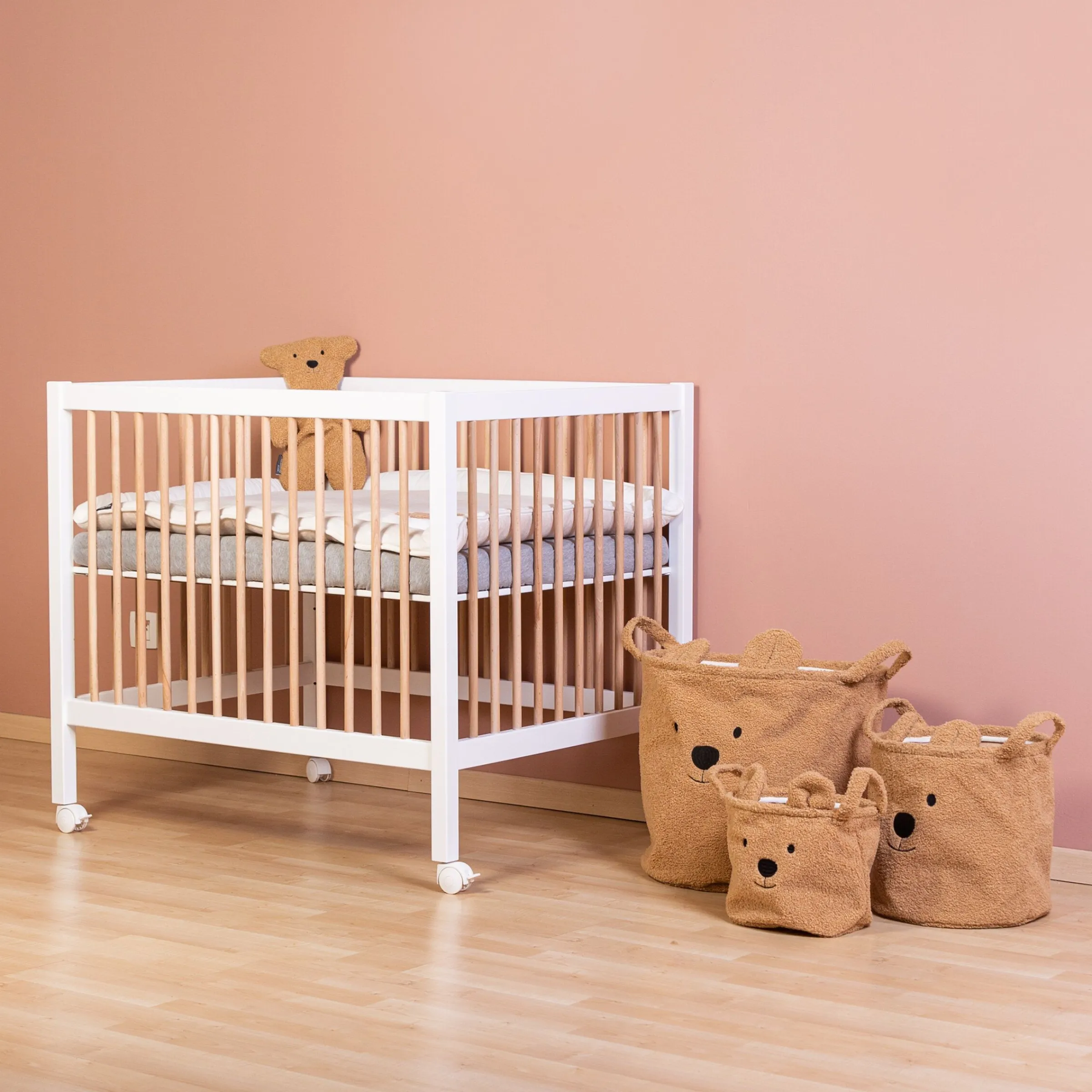 Childhome Paniers De Rangement-Panier De Rangement - 40x40x40 Cm - Teddy - Brun