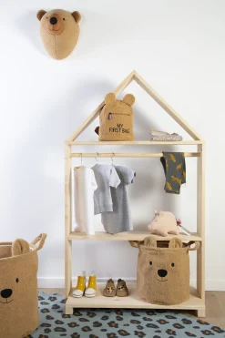 Childhome Paniers De Rangement-Panier De Rangement - 40x40x40 Cm - Teddy - Brun